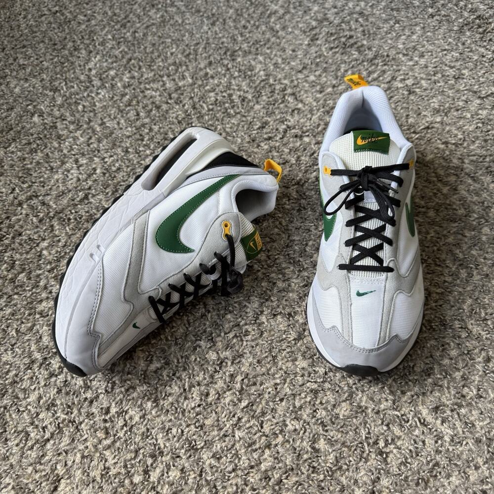 Nike Men's Air Max Dawn White Gorge Green Yellow Sz 11.5